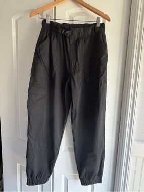 Prana Black Women's Zion E Waist Joggers with Elastic Ankles
